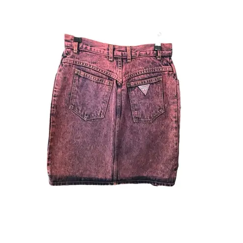 Guess by Marciano Guess Vintage 1980s Acid Wash Denim Skirt