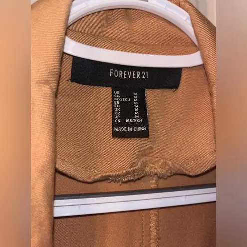 Forever 21 NWOT  Open Trench Coat Jacket