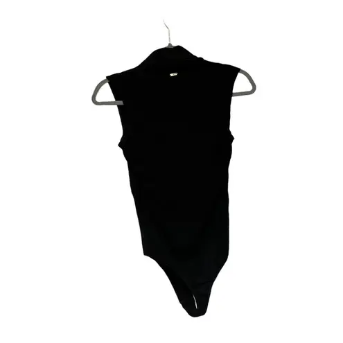 Bebe  Black Wrap Bodysuit Top