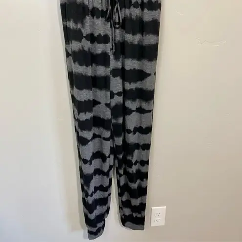 Susina Women’s Sleeveless Tie Dye Pant Jumpsuit Black Grey Size Small NWT