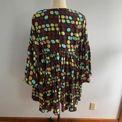 Unique Vintage x Smak Parlour Retro Geometric Print Dress- Size 1X- NWT