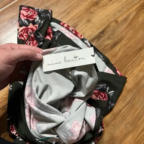 Nine Britton Olive Floral Brushed Knit Tank Top Sz 2X NEW Summer Warm Soft NWT