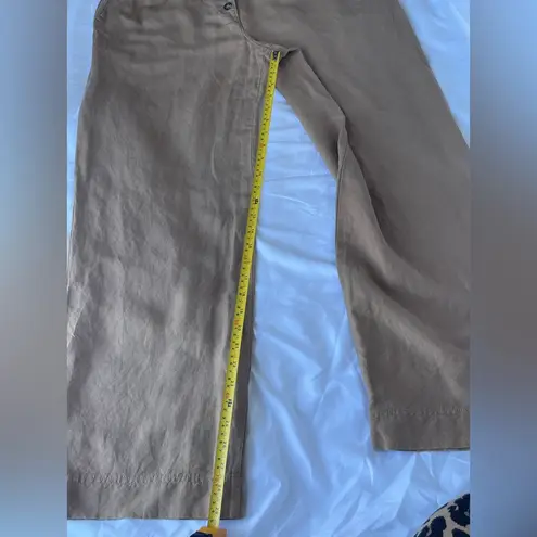 EXPRESS  Tan Wide Leg Pants Super High Rise