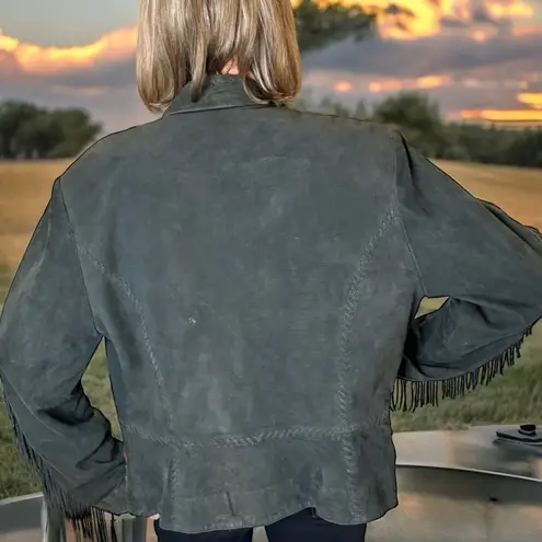 Double D Ranch heavily embellished fringed leather jacket ^Sold to Ginny^ Size M