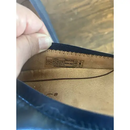 Vionic CAROLL Ballet Flat Shoes Navy Blue Arch Support Size 7.5 Preppy Classic