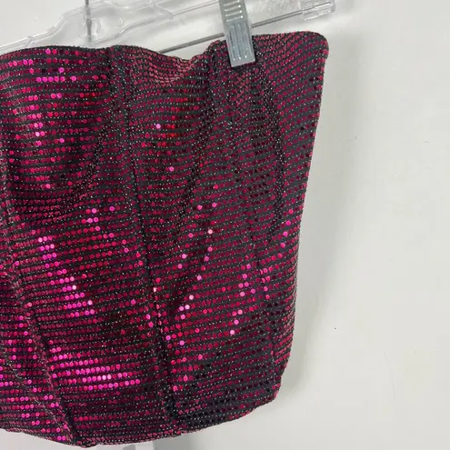 Sincerely Jules NWT Sequin Corset Crop Top Removable Straps Size Large L NEW