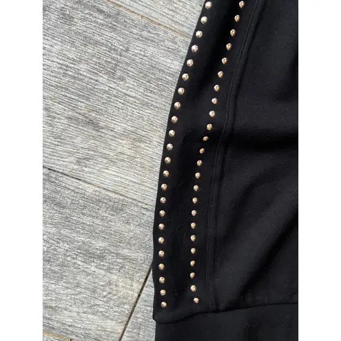 Magaschoni Pull on Ankle Pants Plus Size 2X Gold Studded XXL 2X Stretch Trousers