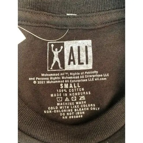 Muhammad Ali Women's Small Black Gray Short Sleeve Graphic Tee Men's Boxing NWT