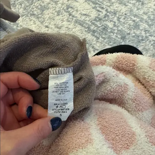 Wasabi + Mint  LOUNGE A LOT CUT OFF SWEATSHIRT IN MOCHA