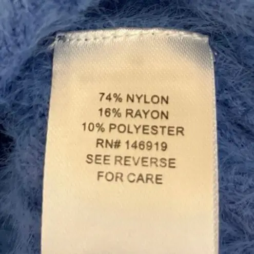 NEW Freshman 1996 Blue Knit Fuzzy Cardigan Sweater Mini Tank Dress Set Size XS