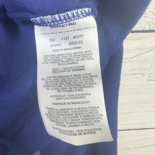 Columbia  Womens XL Glacial ll Cropped Fleece Sweater Half Zip Up Jacket Sapphire