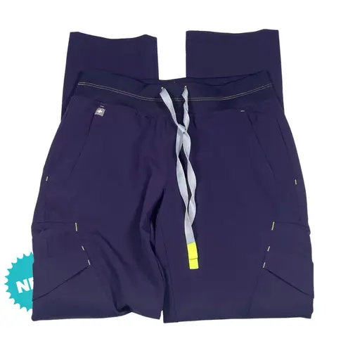 FIGS  Scrub Pants Women's Size XXS Petite Soeng Purple NEW Pockets Drawstring - Image 2