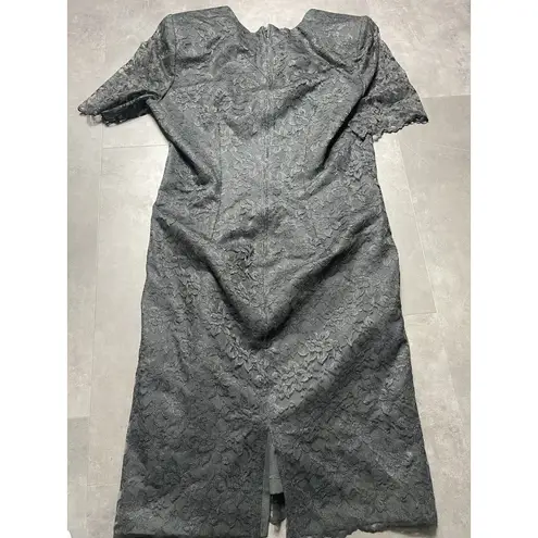F&F Vintage T & F Lace Black Dress Sz 12 - USA. F-143