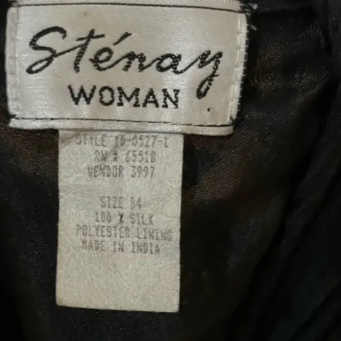 Laurence Kazar Vintage Stenay Silk Beaded Sequin Evening Top Formal