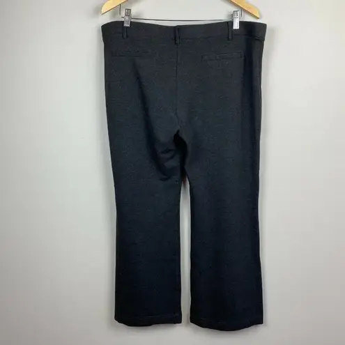 Betabrand Dress Yoga Pants 2XL Petite Gray Classic Boot Cut Office Career