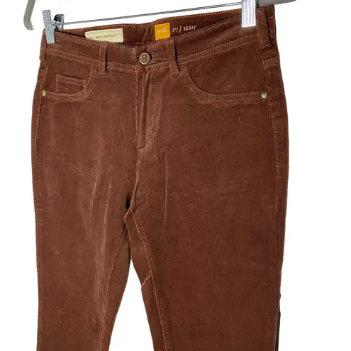 Pilcro and the Letterpress Anthropologie Serif Corduroy Pant Brown 28