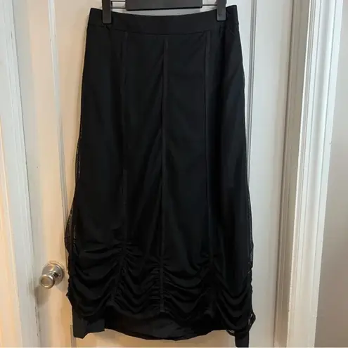 Ronen Chen tulle lined maxi ruffled skirt Black Size 2