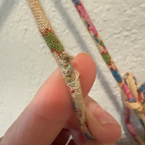 PLACE NATIONALE X NUULY Printed Tie Shoulder Midi Dress size Small Pink