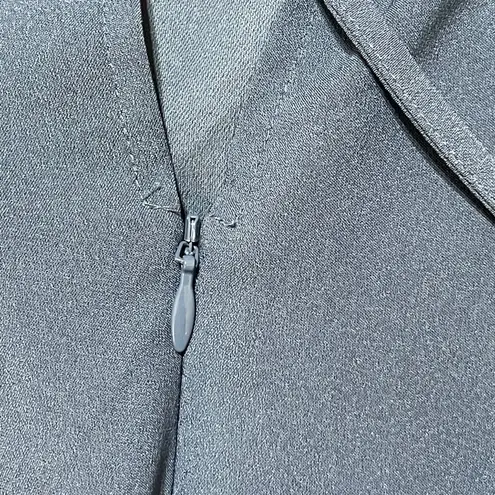 Loft Outlet Wide Leg Jumpsuit Slate Blue Sleeveless Size 6 Cropped