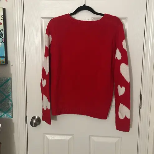 Cupcakes and Cashmere  Heart Sweater XL