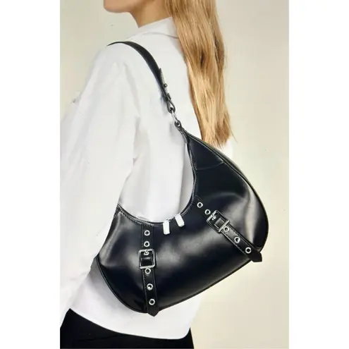 8 Other Reasons Delphine Double Buckle Shoulder bag Red / Silver