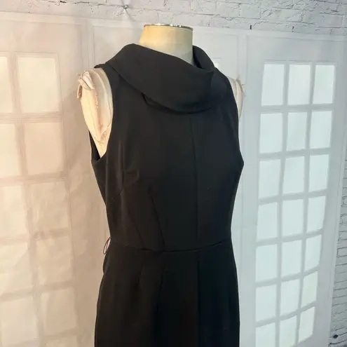 Inc international concept black sleeveless cowl neck sheath dress size 8