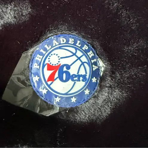 Nba  Philadelphia 76ers Basketball Faux Fur Cinch Top Bag