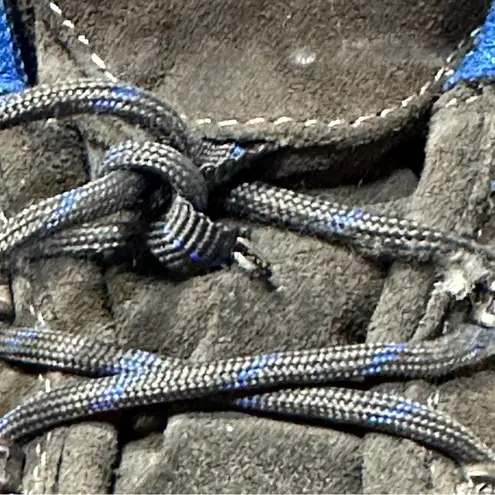 Cabela's Ladies Portia II Hiking Boots 9 9M Lace Up Gray Blue Trim Hikers Trail