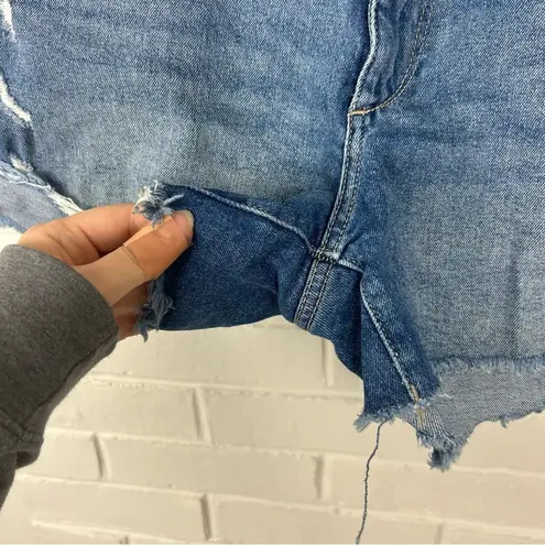 DL1961 Karlie Boyfriend Distressed Denim Shorts Size 31