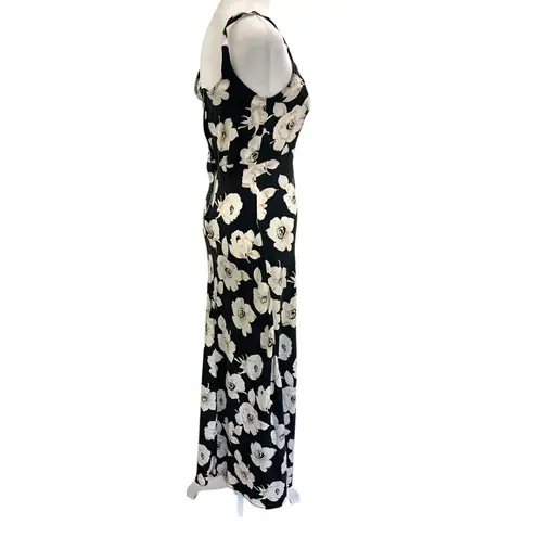 Vintage Y2K Romantic Floral Maxi Dress Sleeveless size Medium De Rotchild