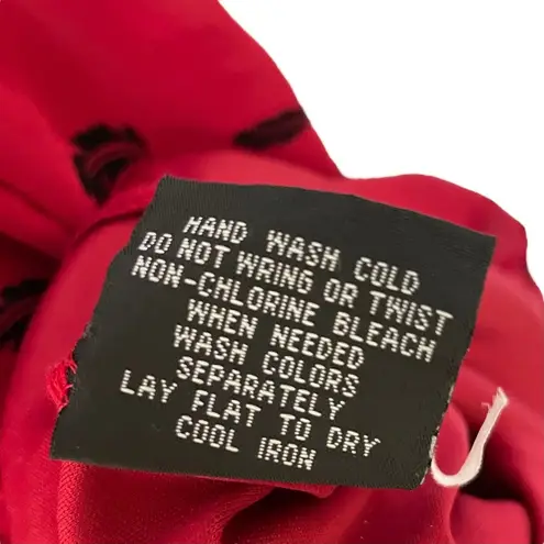 Royal Bones Red & Black Feather High-Low Dress