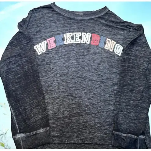 C&C California C & C California Womens Sz XL Weekending Top Pullover Crew Neck Long Sleeve