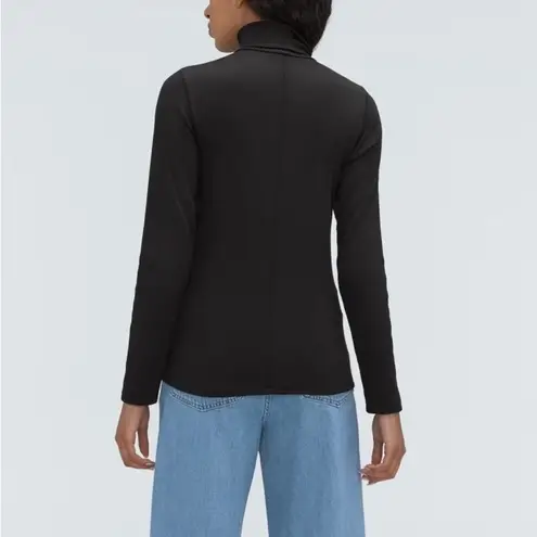 Everlane NWT  Black Supima Micro Rib Turtleneck Shirt XS