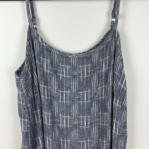 CP Shades 100% Linen Twill Dress Women’s Size Small Blue Beach Patterned