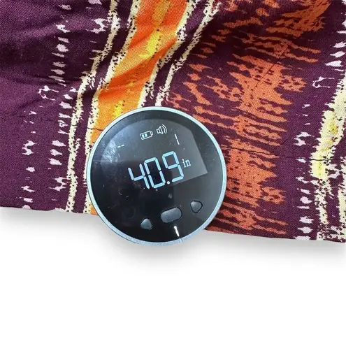 NWT LILI Sport Women Striped Wide Leg Pants Black/Orange Size 1X Vacation Party Orange