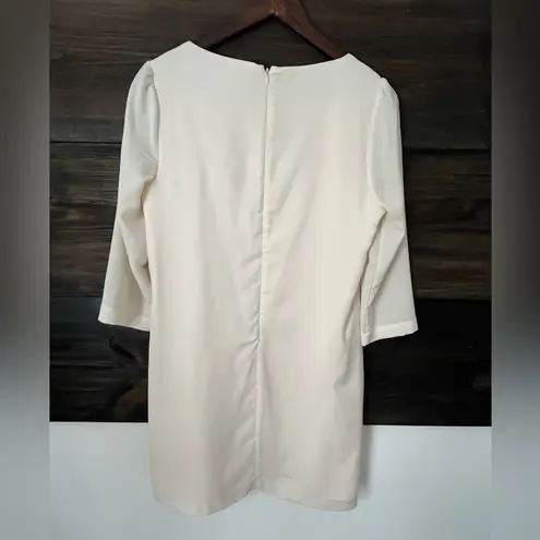 Skies Are Blue Gold and Cream Embellished Dress