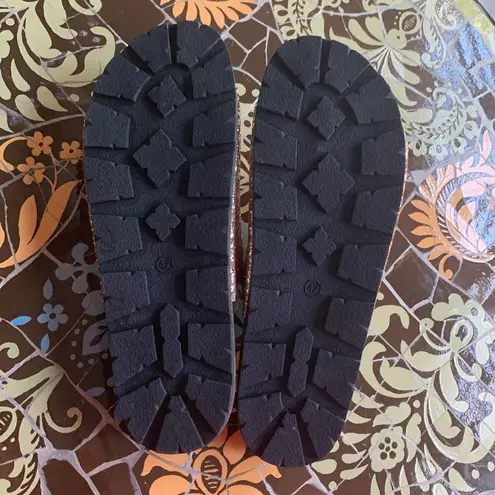 (FIND)PINK GLITTER SANDALS SZ: 11/EU 42 Pink Size undefined