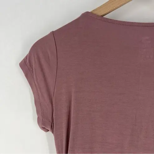 Davy Maternity & Nursing Pajama Top Dusty Mauve Short Sleeve Stretch Purple Size undefined