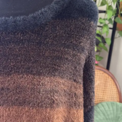 Bella Dahl Chocolate Ombré Slouchy Pullover Long Sleeve Sweater