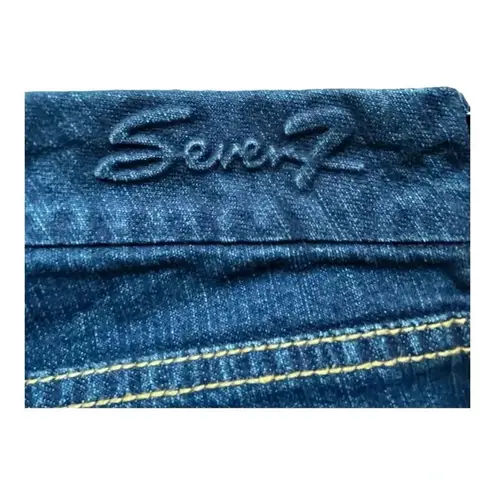 Seven7 Embellished Bootcut Jeans Dark Wash Stretch Sparkle Women Size 6