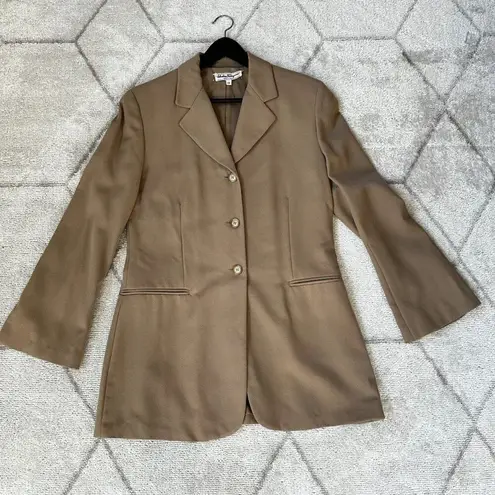 Salvatore Ferragamo COPY - Vintage Tan 3-Button Blazer Bell Sleeve Sz 10