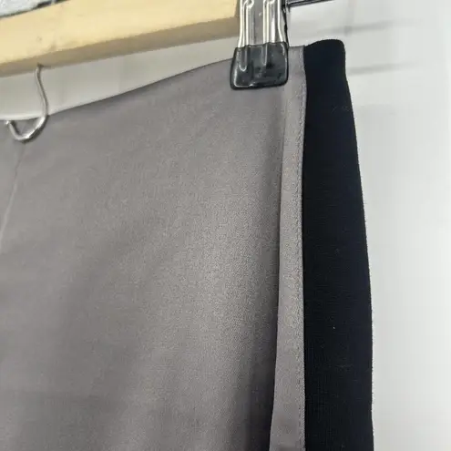 Lysse Sophie Satin & Ponte Knit Control Top Leggings Gray Black Size S