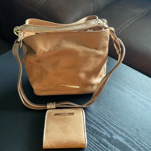 Brahmin  Tan Leather Shoulder Bag and Wallet - Image 1