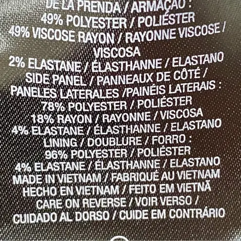 T Tahari Gray Black Pencil Skirt Size 6 Side Panel Workwear CorpCore Y2K