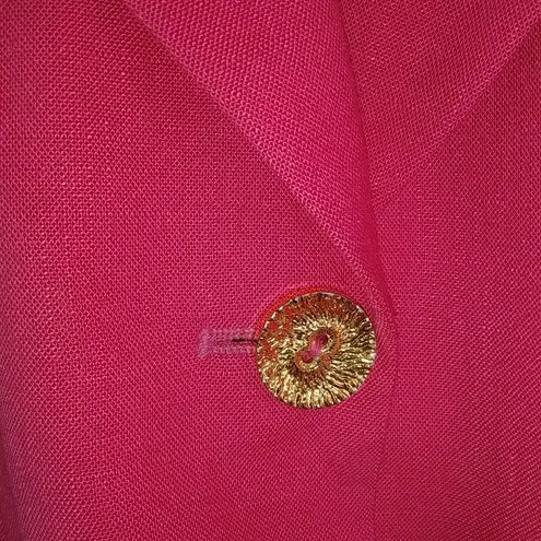 Oleg Cassini 10P Pink Midi Skirt Suit