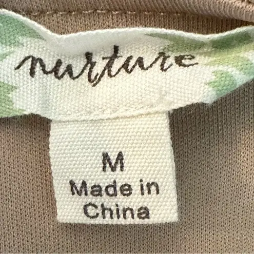 Nurture Boho Midi Suede Geometric Modern Pattern Size Medium Dress Tan