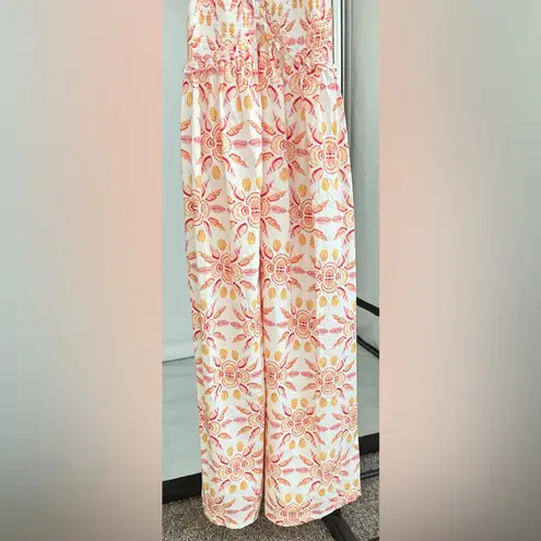 Hill House Sydney Nap Dress Orange Shell Mosaic Cotton Seashell Vacation Size XS