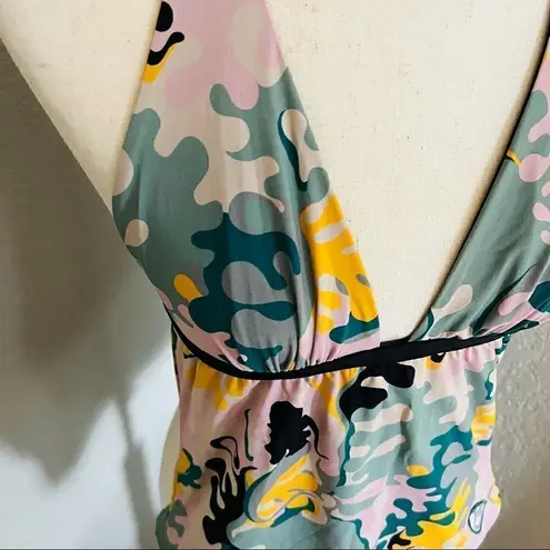 Missoni Printed Halter One-Piece Swimsuit, Size 42 Euro (8 US) Multi Color, NWT