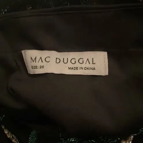 Mac Duggal 67870 Womens BEADED ILLUSION HIGH NECK TRUMPET GOWN