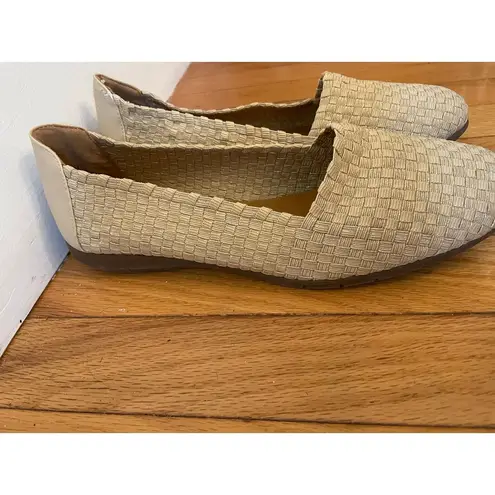 Comfortview WOMENS THE BETHANY FLAT BY KHAKI METALLIC SIZE 10.5